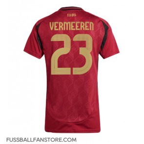 Belgien Arthur Vermeeren #23 Replik Heimtrikot Damen EM 2024 Kurzarm